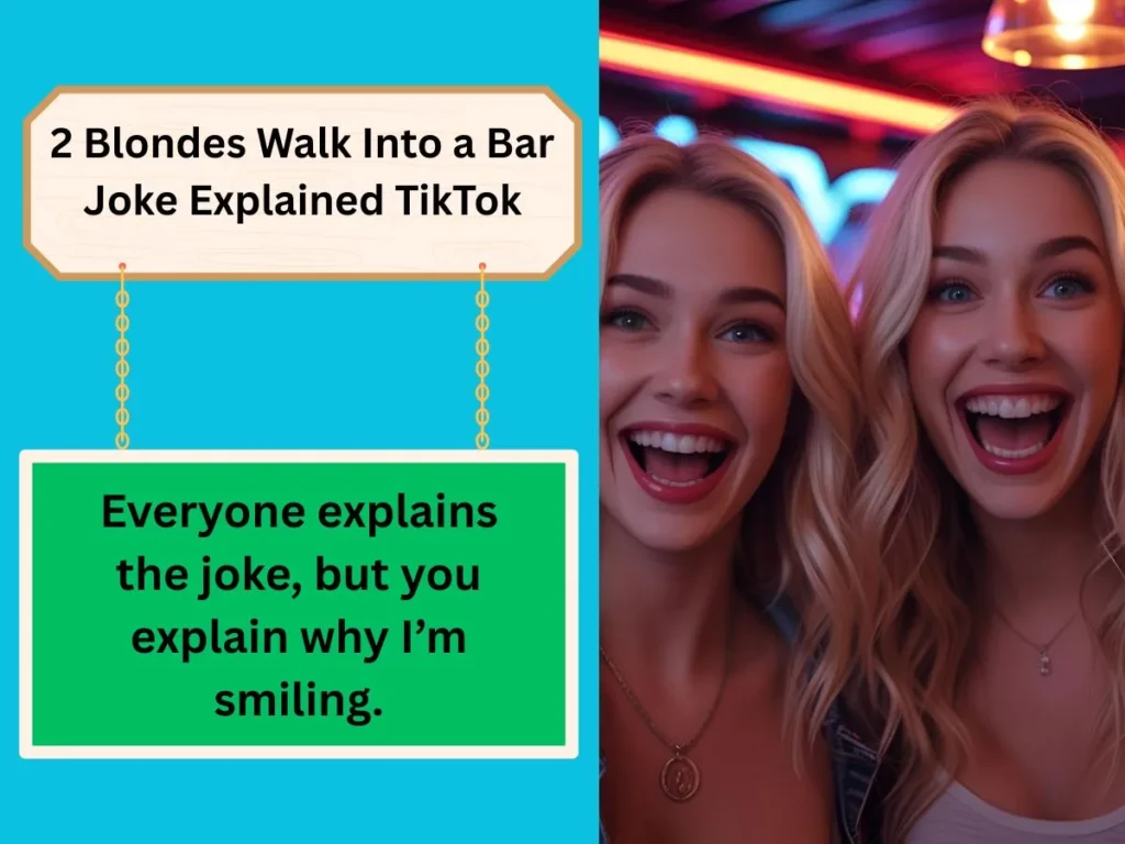 2 Blondes Walk Into a Bar Joke Explained TikTok