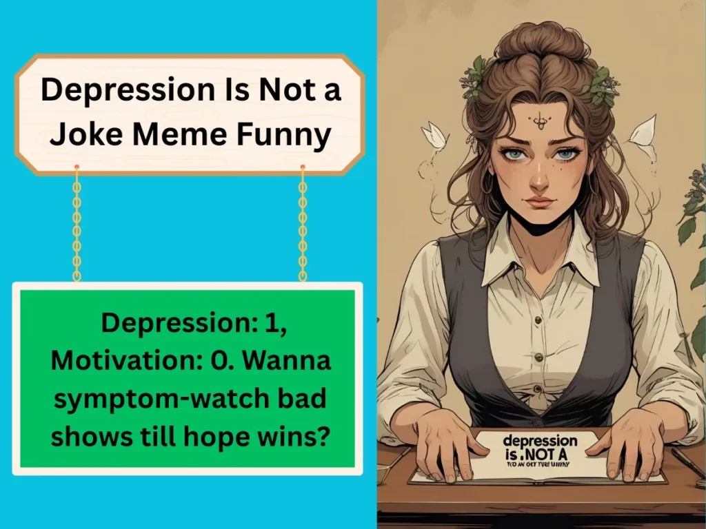 Depression Is Not a Joke Meme Funny