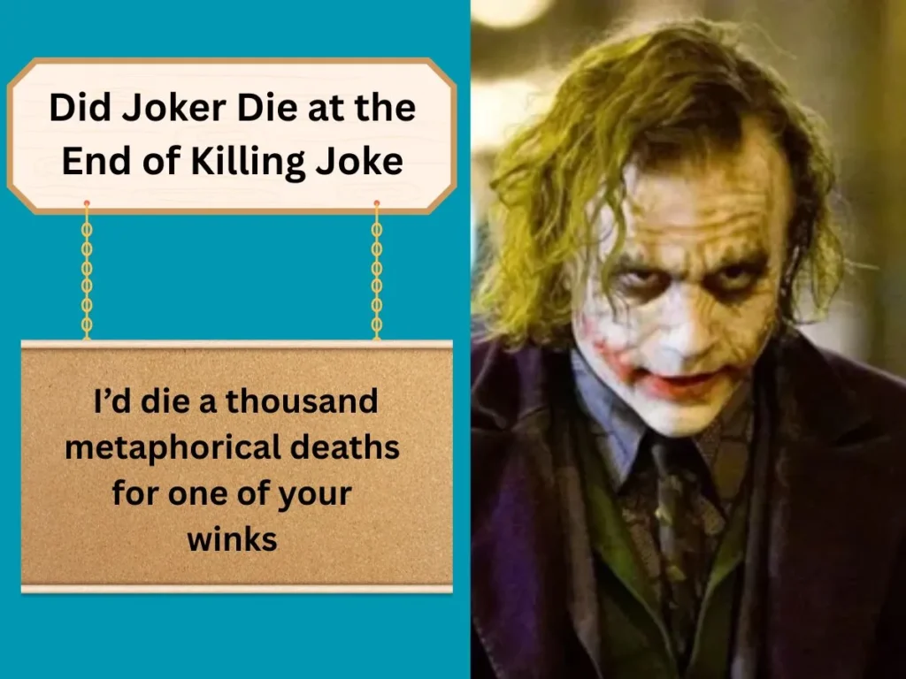 Did Joker Die at the End of Killing Joke