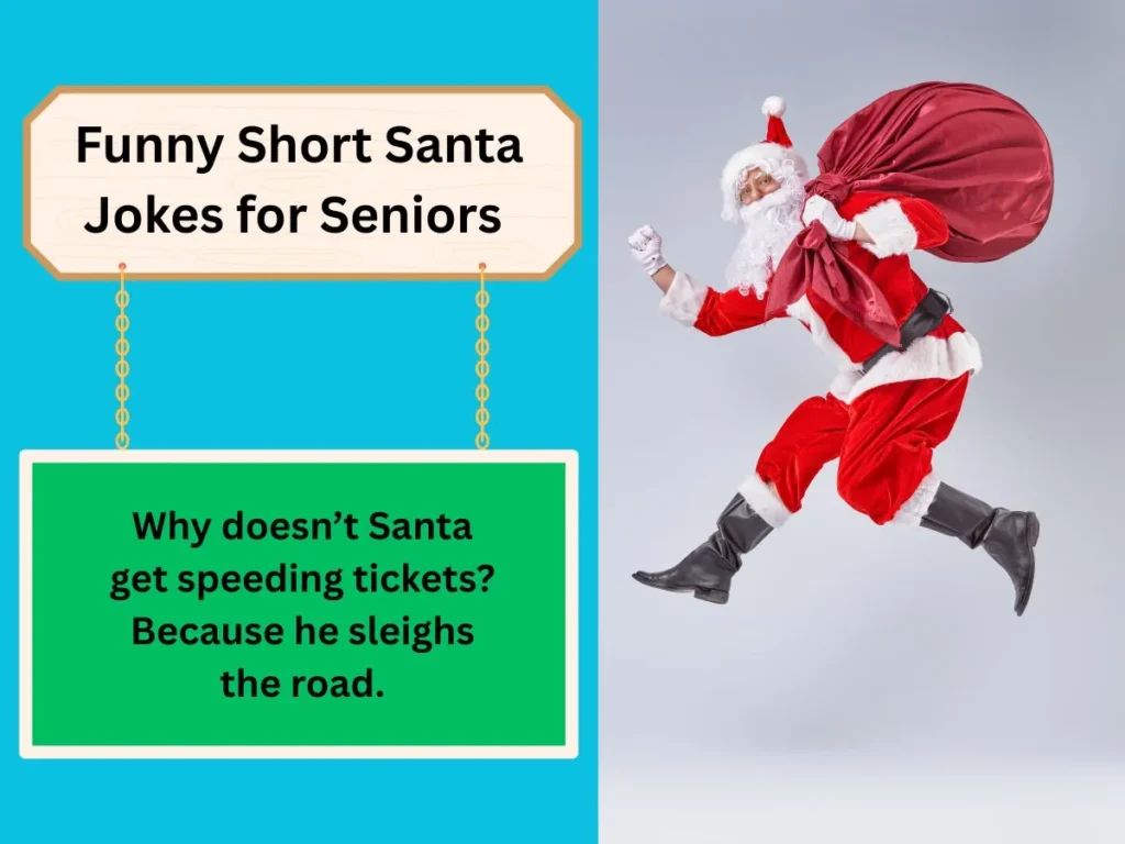 Funny Short Santa Jokes for Seniors 