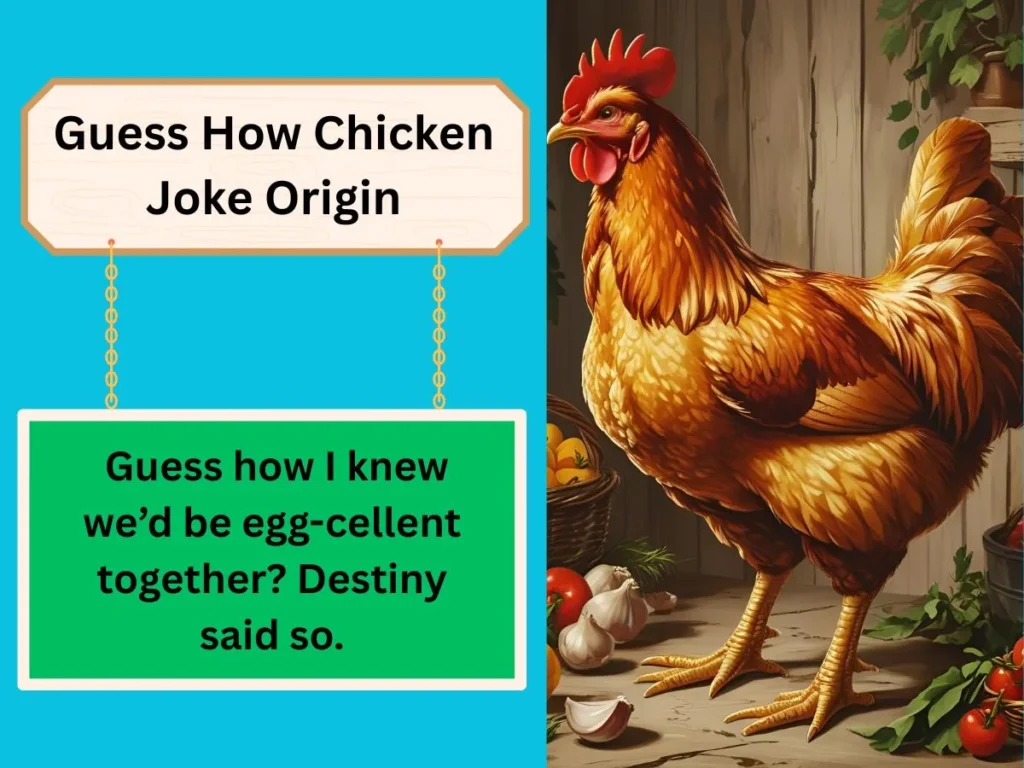 Guess How Chicken Joke Origin