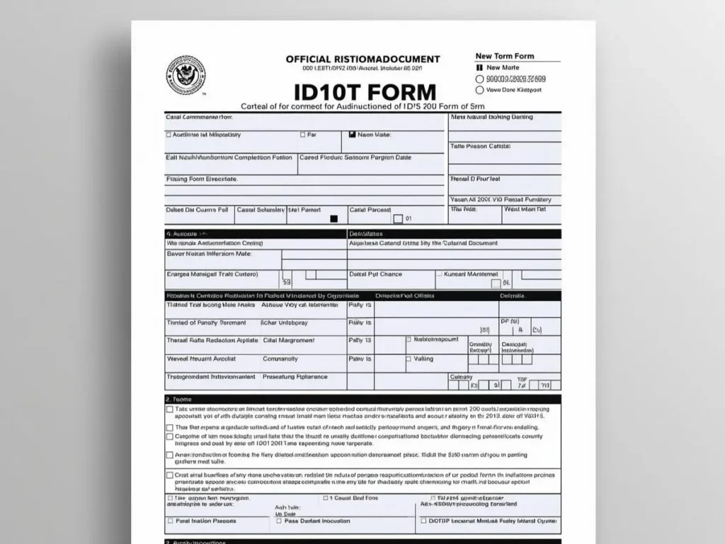 Id10t Form PDF