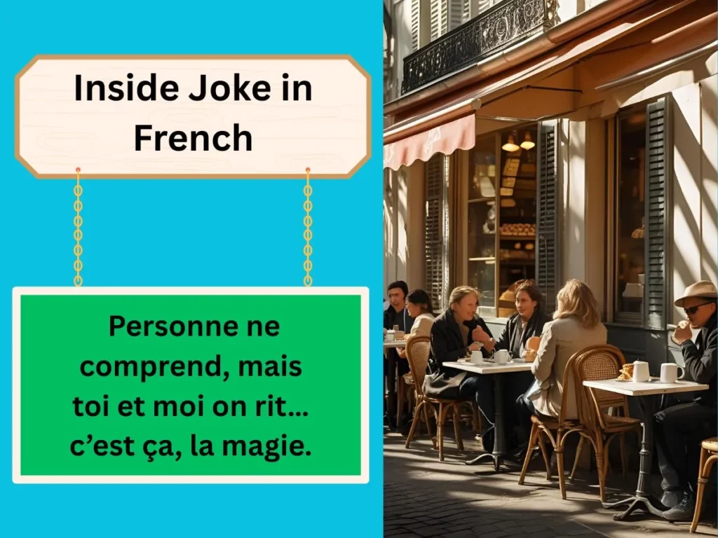 Inside Joke in French
