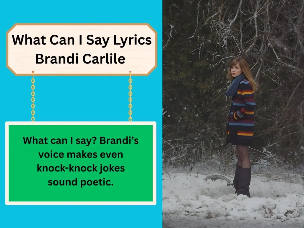 What Can I Say Lyrics Brandi Carlile 
