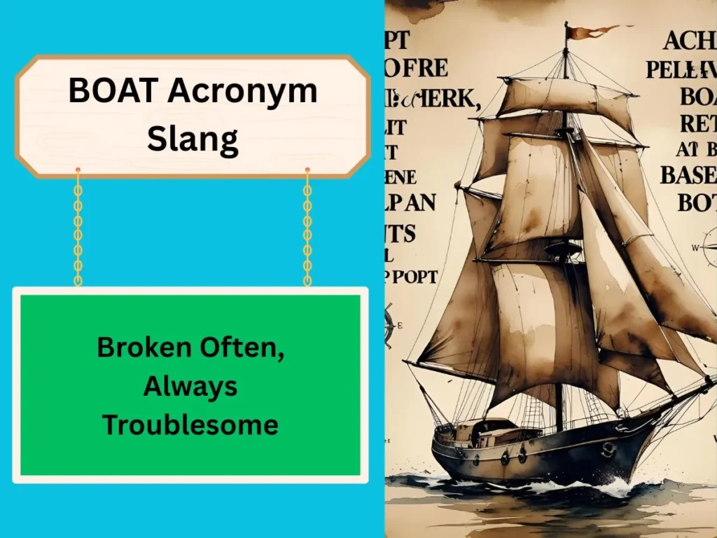 BOAT Acronym Slang