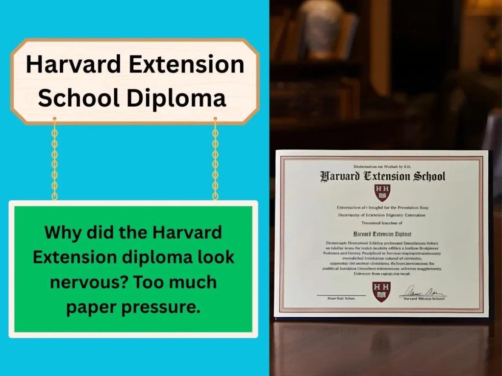 Harvard Extension School Diploma