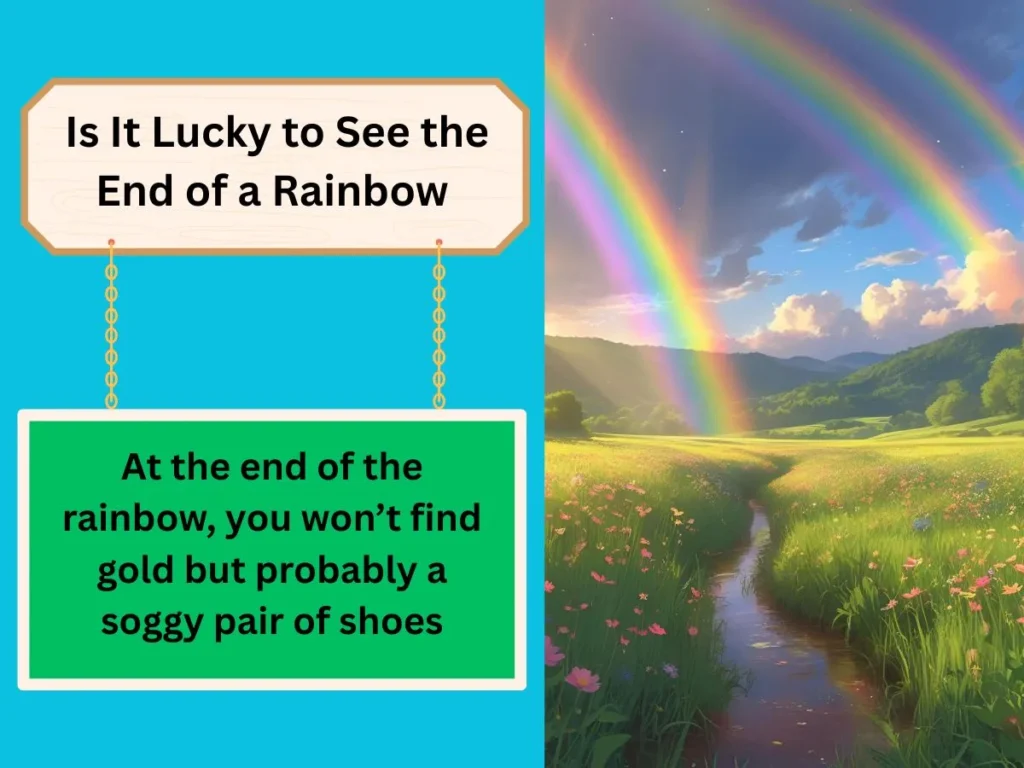 Is It Lucky to See the End of a Rainbow