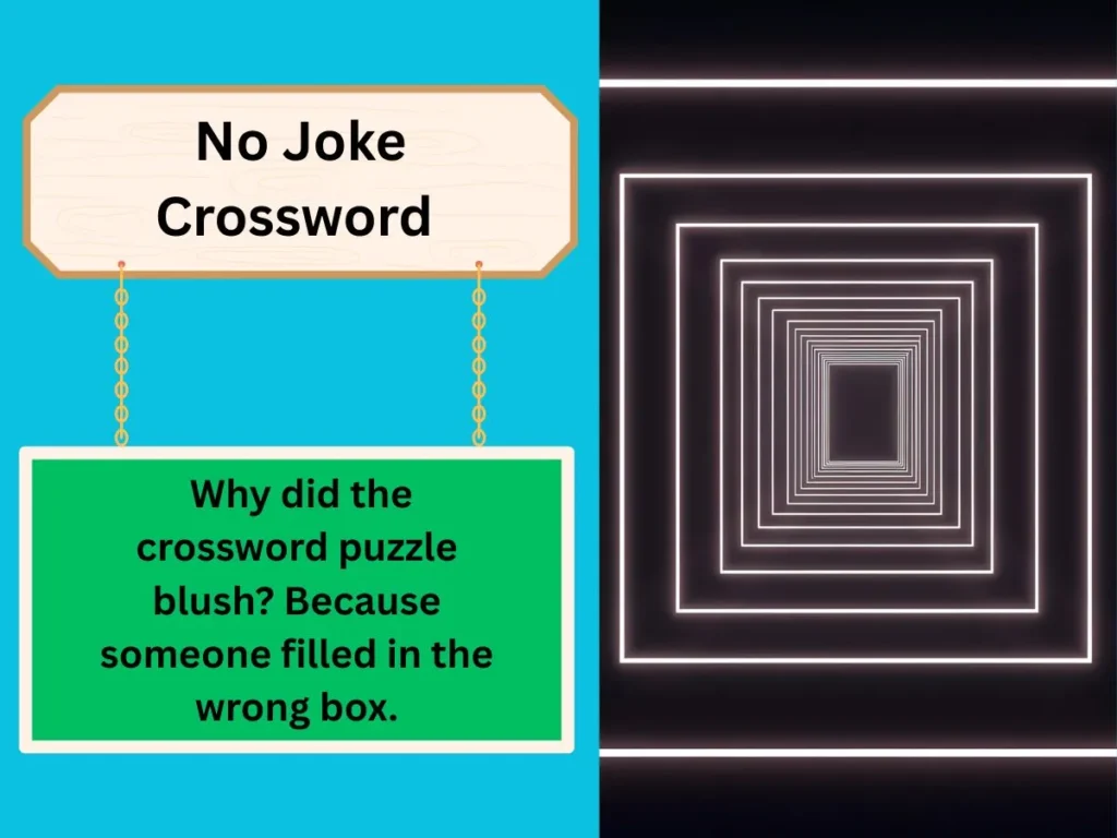 No Joke Crossword 