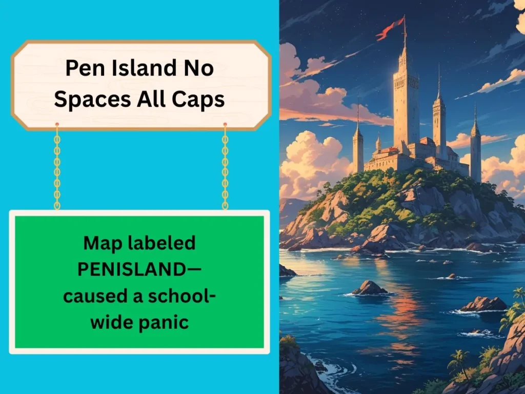 Pen Island No Spaces All Caps