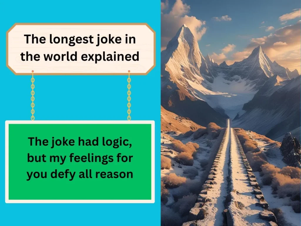 The longest joke in the world explained