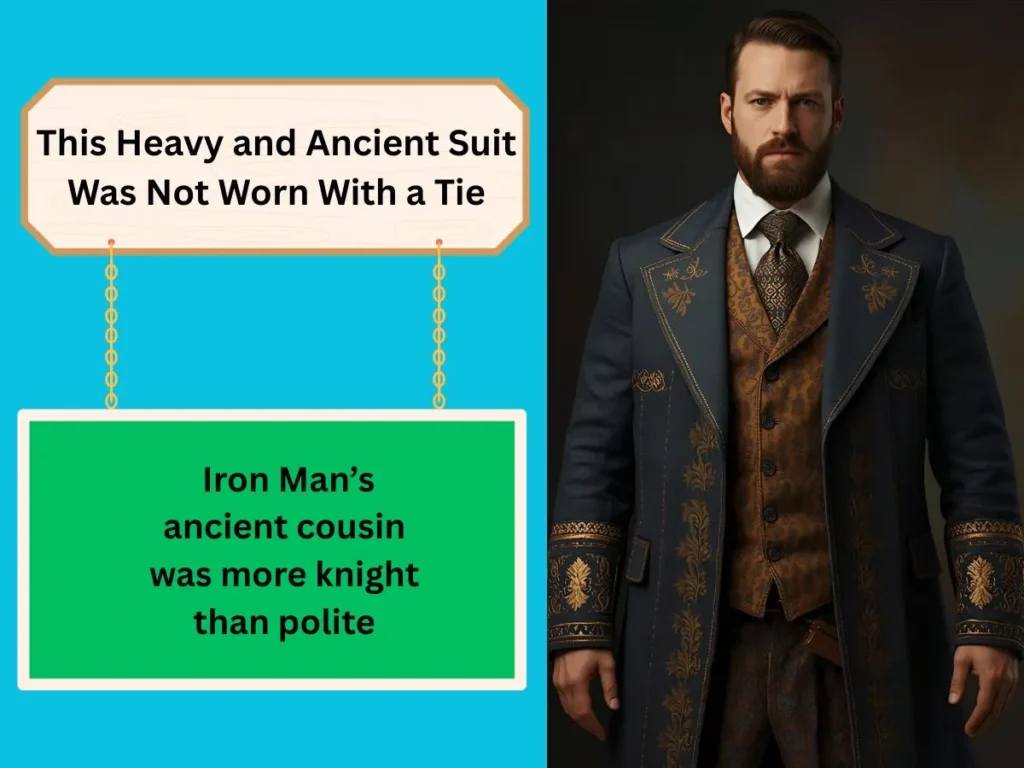 This Heavy and Ancient Suit Was Not Worn With a Tie