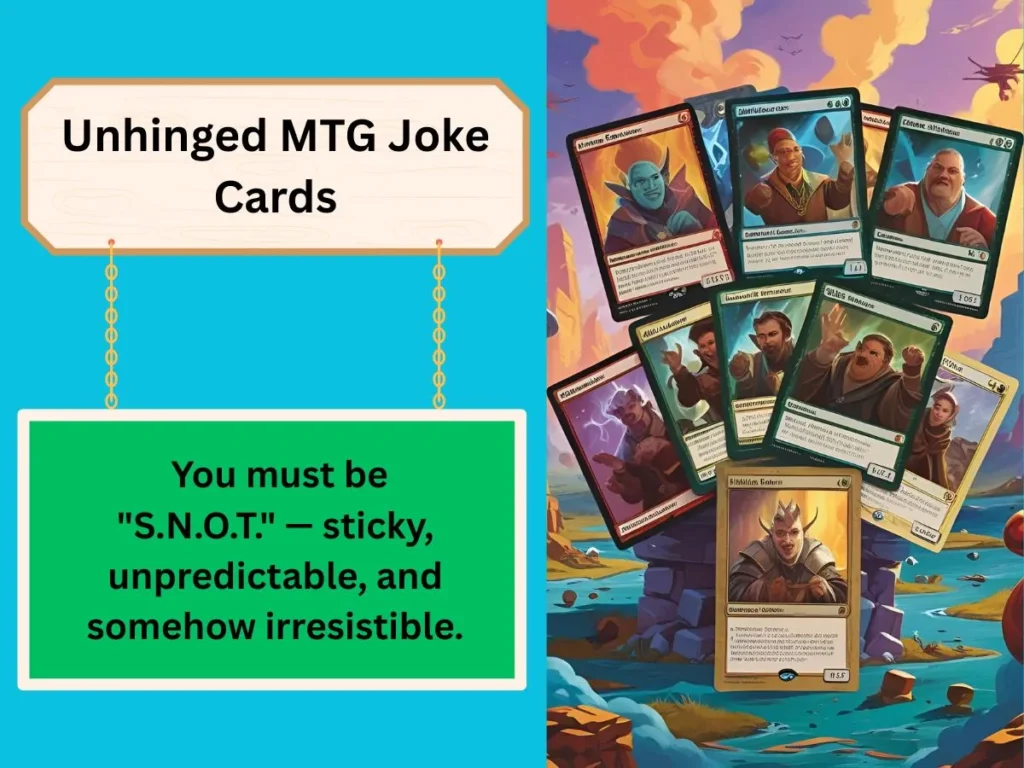 Unhinged MTG Joke Cards