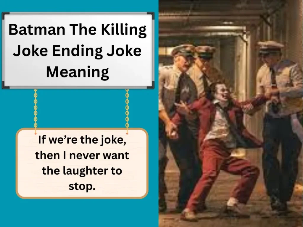 Batman The Killing Joke Ending Joke Meaning