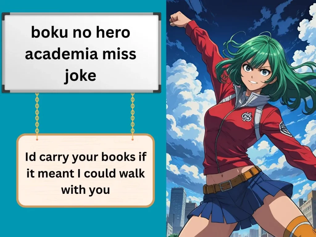 boku no hero academia miss joke