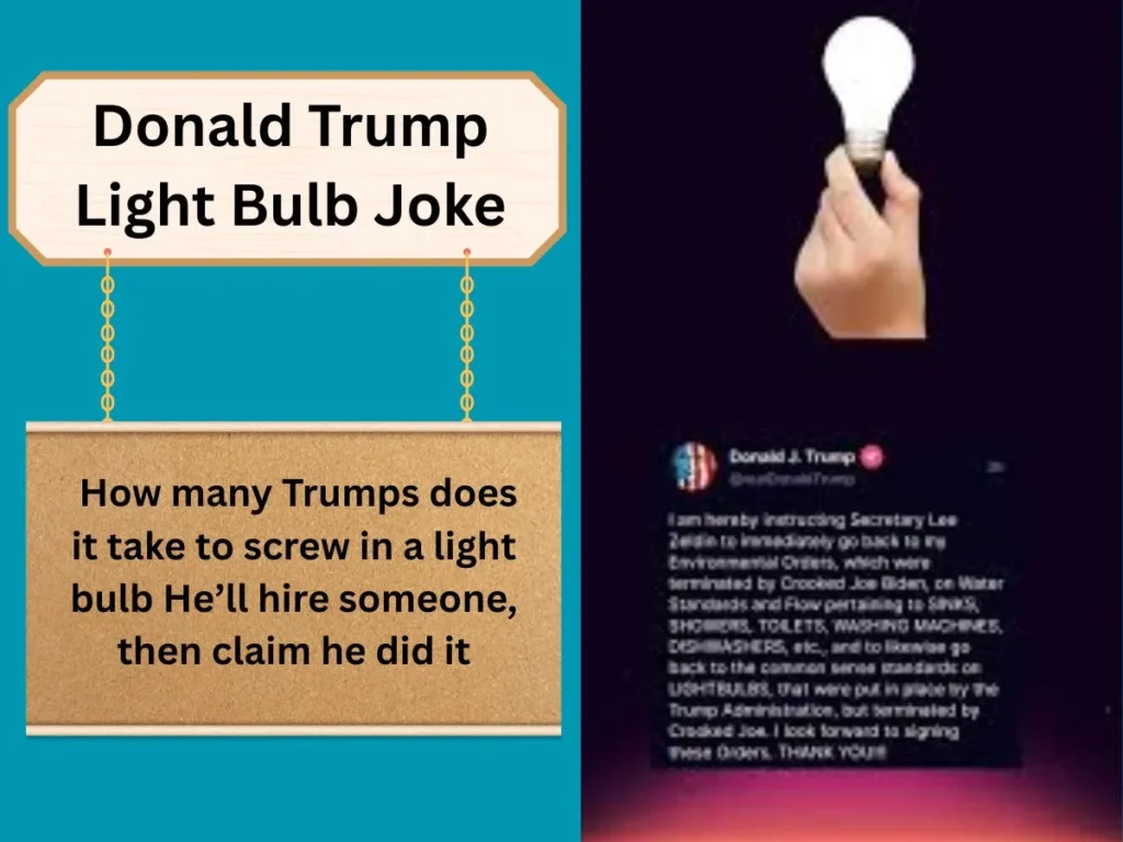 Donald Trump Light Bulb Joke