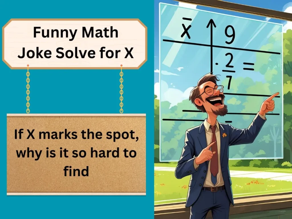Funny Math Joke Solve for X