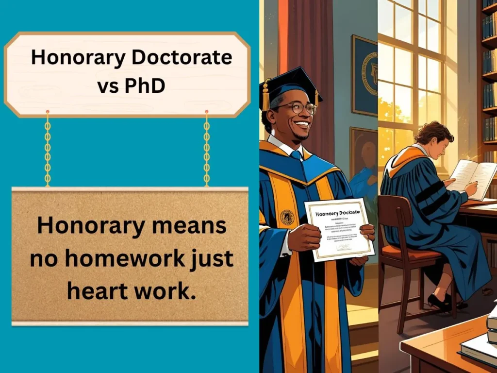Honorary Doctorate vs PhD