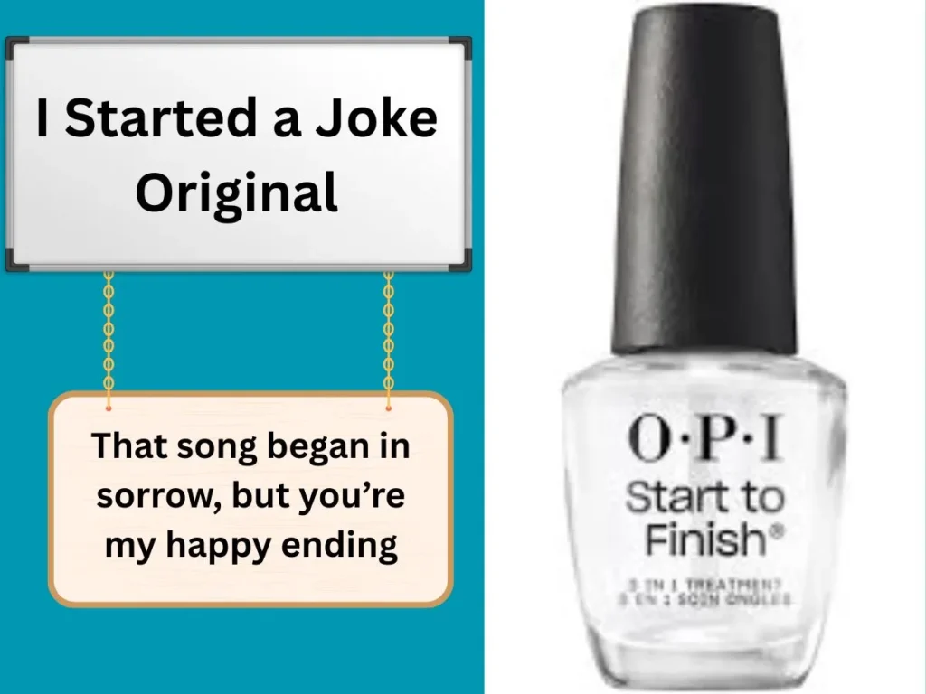 I Started a Joke Original