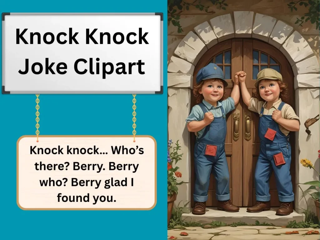Knock Knock Joke Clipart