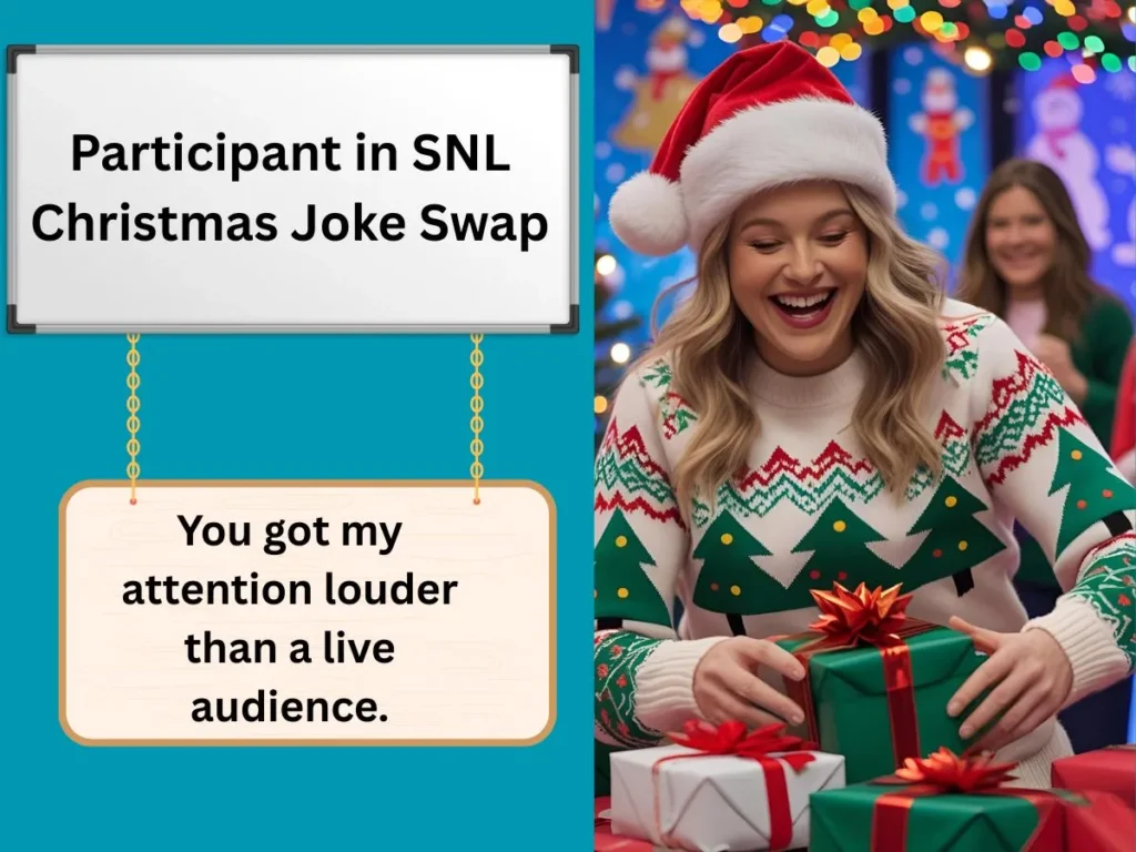 Participant in SNL Christmas Joke Swap