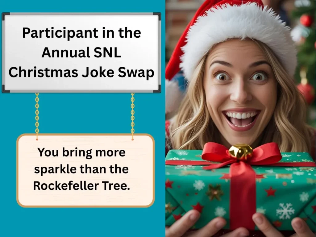 Participant in the Annual SNL Christmas Joke Swap