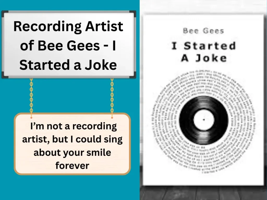 Recording Artist of Bee Gees - I Started a Joke