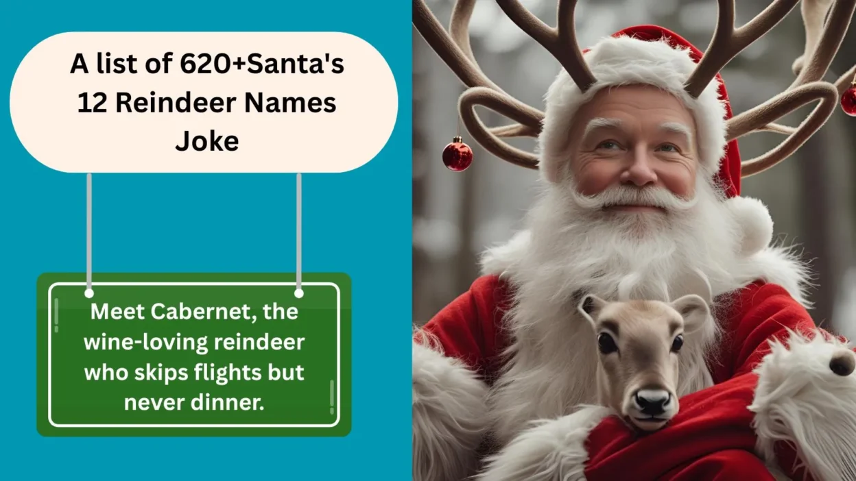 Santa's 12 Reindeer Names Joke