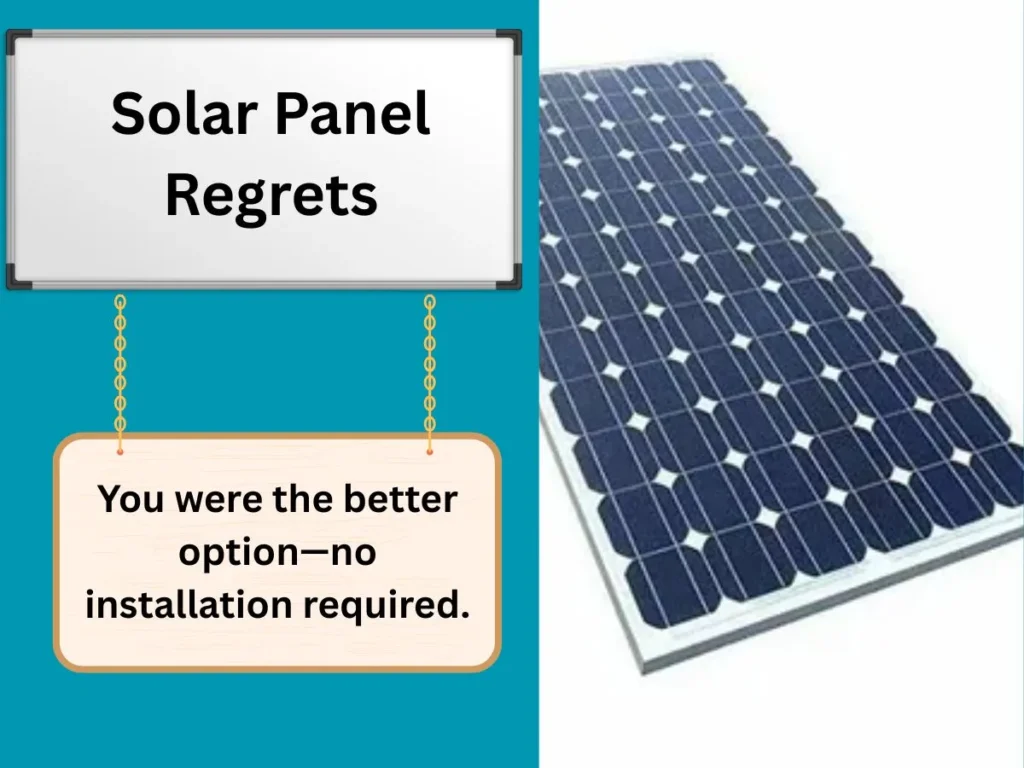 Solar Panel Regrets