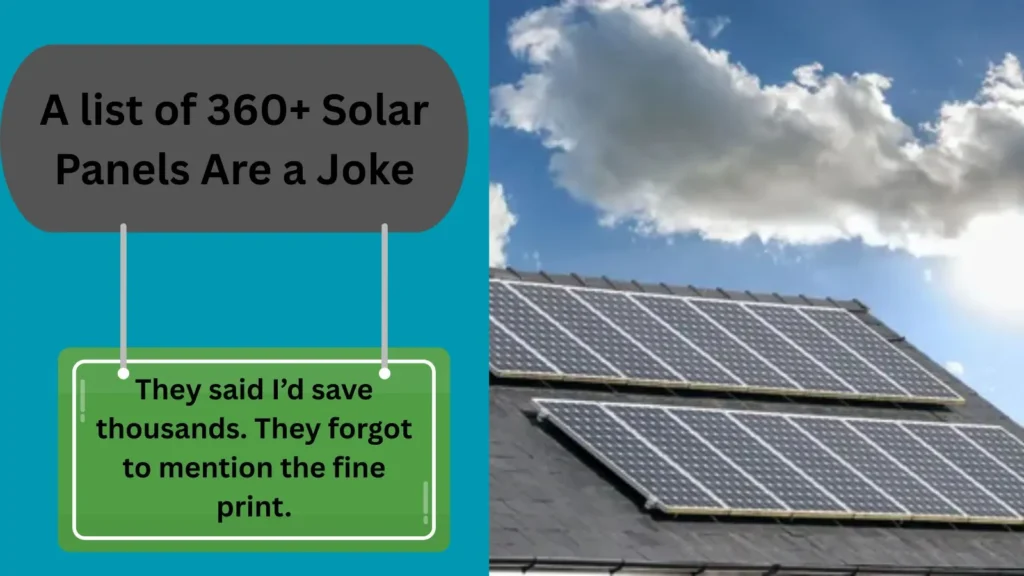 Solar Panels Are a Joke
