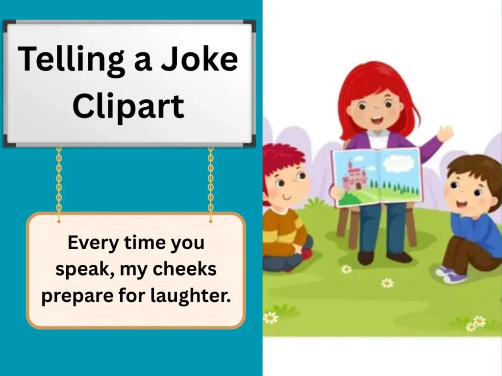 Telling a Joke Clipart