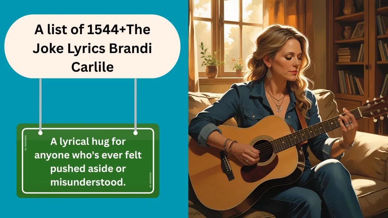The Joke Lyrics Brandi Carlile