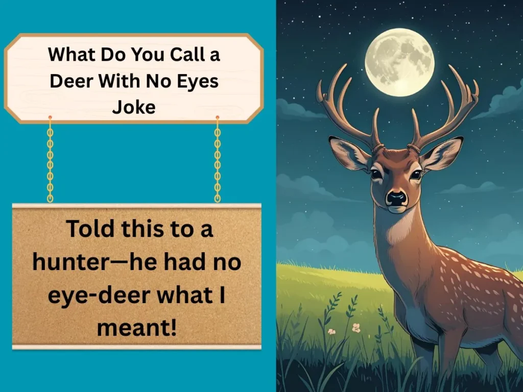 What Do You Call a Deer With No Eyes Joke