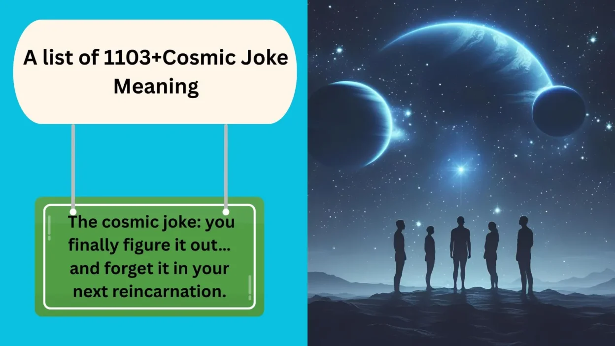 Cosmic Joke Meaning