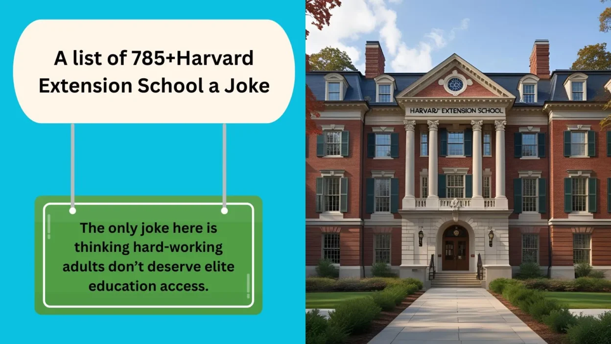 Harvard Extension School a Joke