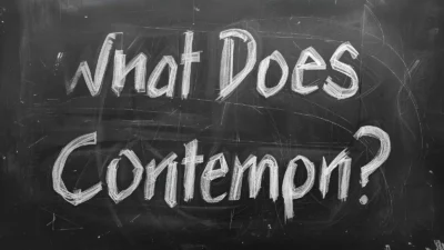 What Does Contempt Mean