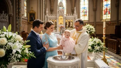 Christening Caption for Baby Girl